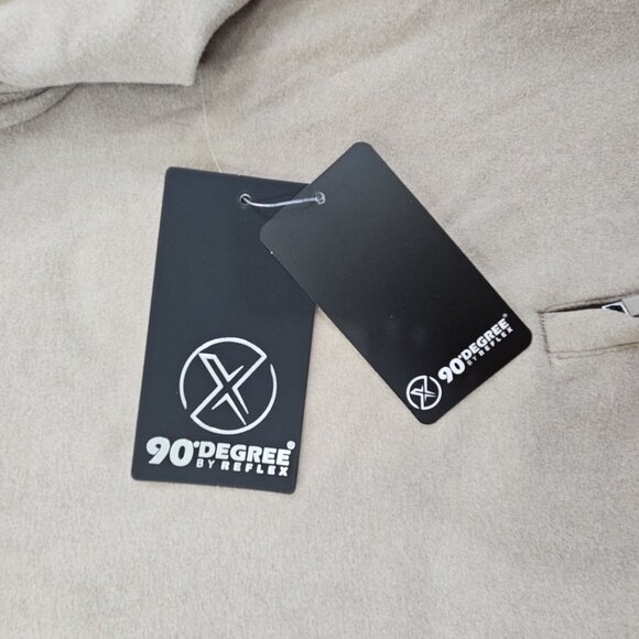 90 Degree by Reflex Men's Fleece Lined Full Zip Hoodie Tan Size X-Large NWT - Picture 5 of 15